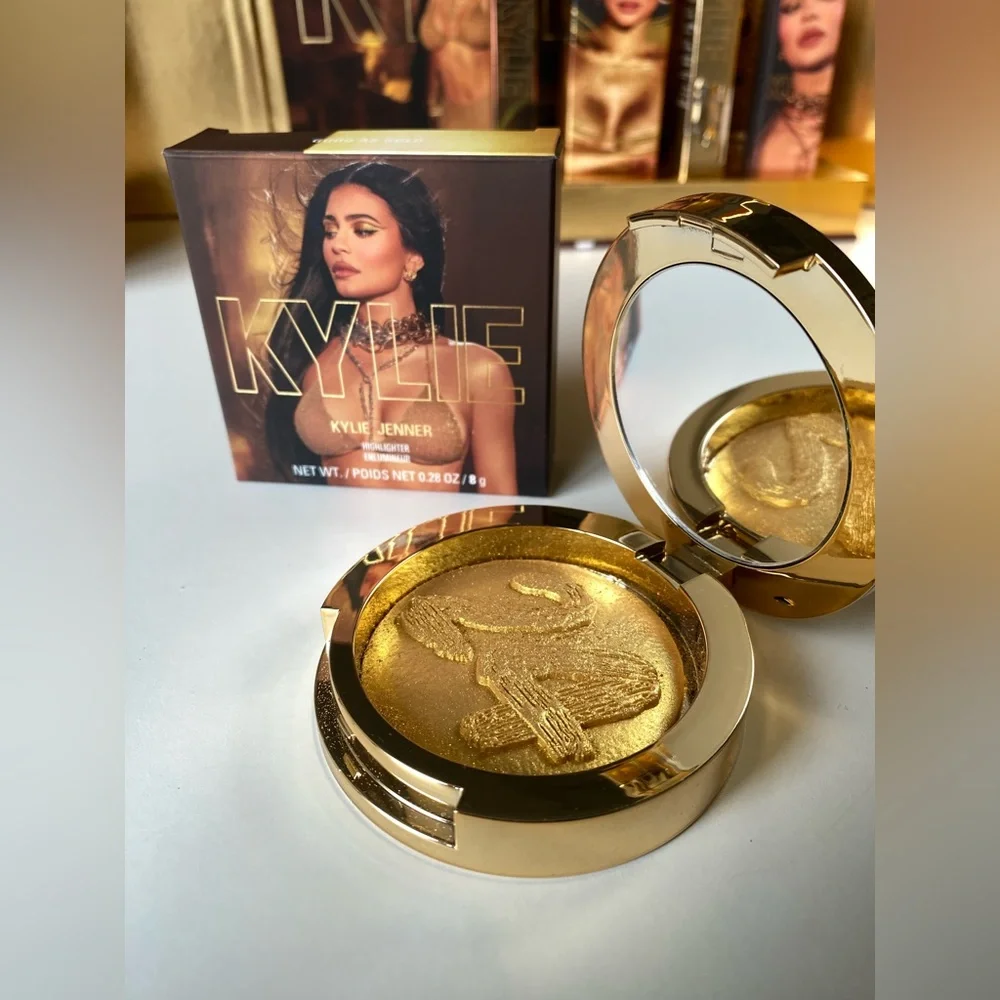 RARE! 24k Golden Birthday Collection Kylie Cosmetics PR Box Eyeshadow Lipstick - Picture 3 of 16